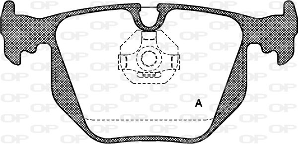 OPEN PARTS Комплект тормозных колодок, дисковый тормоз BPA0381.00